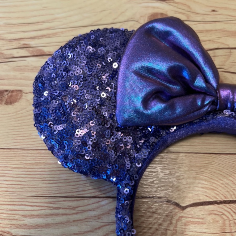 Purple sequin Disney ears - Picture 4 of 5